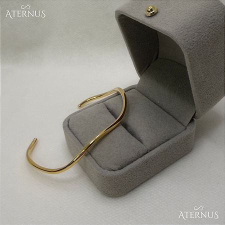 Bracelete Delicado Curvado - Ouro