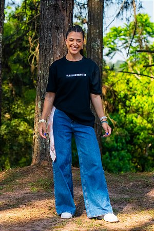 2 - Camiseta Oversized 1% Preta (unissex)