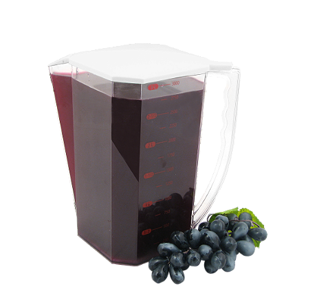 JARRA GRADUADA FACETADA 3250 ML policarbonato