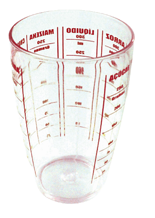 COPO GRADUADO 350 ML policarbonato - cristal