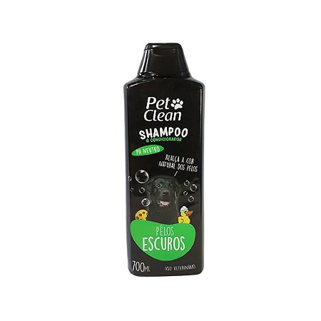 Shampoo e Condicionador Pet Clean Pelos Escuros 700ML