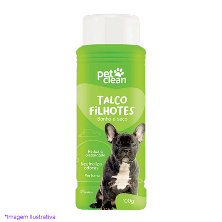 Talco Banho a Seco Filhote Pet Clean 100G