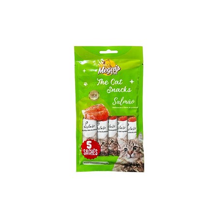 Snack Para Gato Meguis Pet Salmão