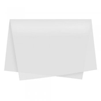 Papel de Seda 50x70cm Branco - 100 folhas