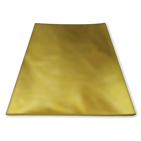 Papel de Seda Ouro 48x60cm pacote com 20 unidades