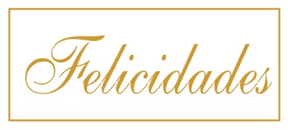 Etiqueta Adesiva Felicidades pacote com 100 unidades