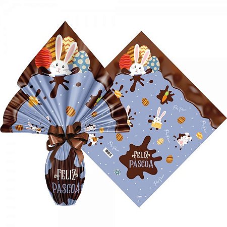 Envelope Páscoa Chocolat Azul 25 unidades