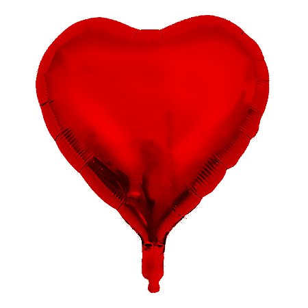 Balão Metalizado 18 Coração Vermelho