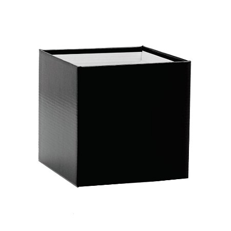 Cachepot Paper Pote 15 Quadrado Preto