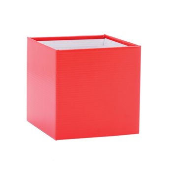 Cachepot Paper Pote 15 Quadrado Vermelho