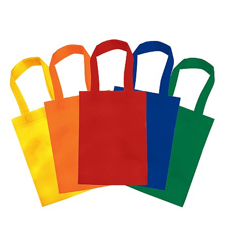 Sacola em TNT com Alça 20x25cm Sortida - pacote com 10 unidades