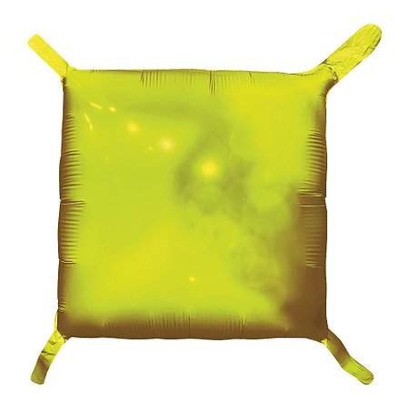 Balão Metalizado 18 Quadrado Dupla Face Prata e Dourado