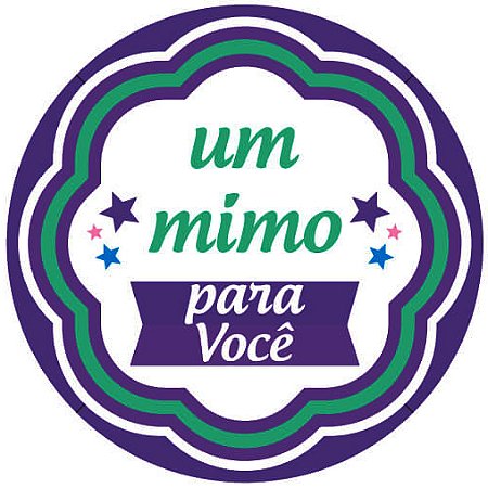 Etiqueta Adesiva Um Mimo Para Você - pacote com 60 unidades