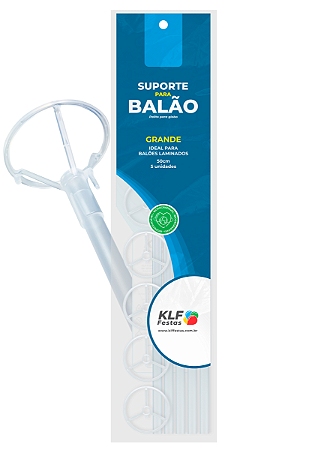 Kit Suporte para Balão 50cm Cristal - Grande - pacote com 5 unidades