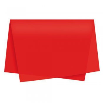 Papel de Seda 50x70cm Vermelho - 100 folhas