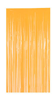 Cortina Decorativa Plástica 100cmx200cm Laranja