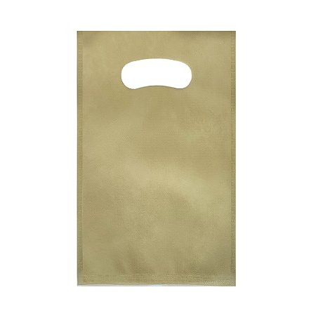Sacola em TNT Boca Vazada CHAMPAGNE - pacote com 10 unidades