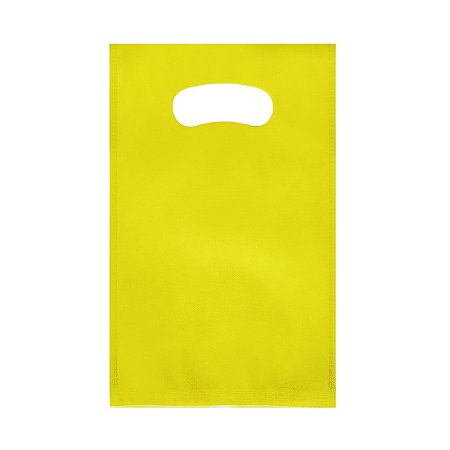 Sacola em TNT Boca Vazada AMARELO - pacote com 10 unidades