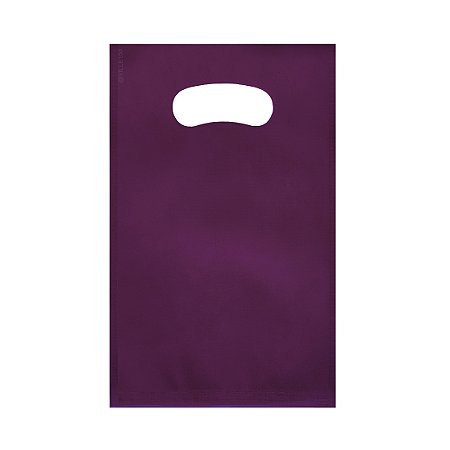 Sacola em TNT Boca Vazada ROXO - pacote com 10 unidades