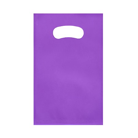Sacola em TNT Boca Vazada LILÁS - pacote com 10 unidades