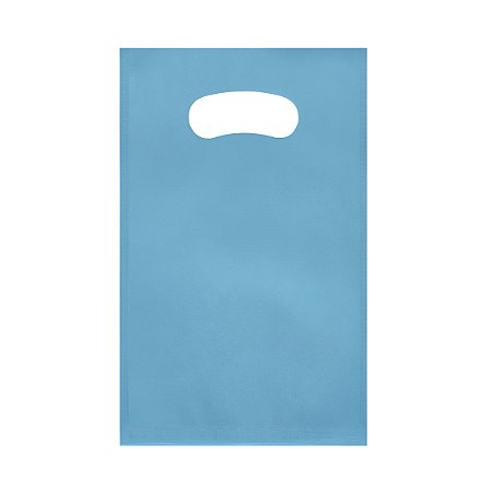 Sacola em TNT Boca Vazada AZUL CLARO- pacote com 10 unidades