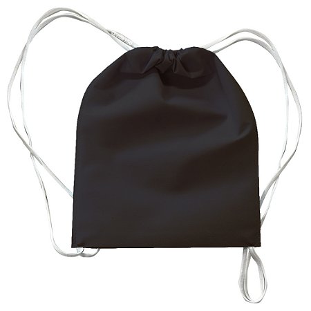 Mochila em TNT 25x35cm Preta - pacote com 5 unidades