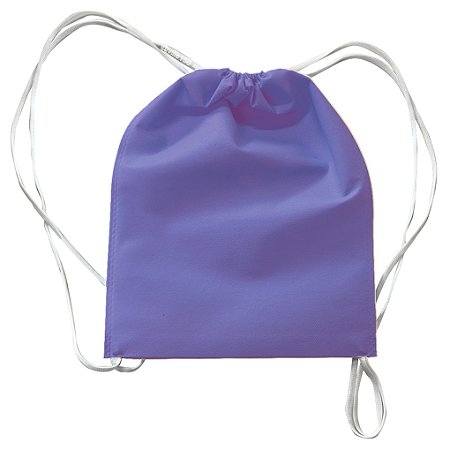 Mochila em TNT 25x35cm Lilás - pacote com 5 unidades
