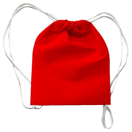 Mochila em TNT 25x35cm Vermelha - pacote com 5 unidades