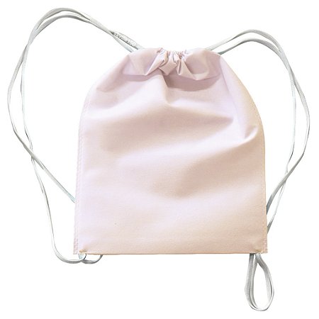 Mochila em TNT 25x35cm Branca - pacote com 5 unidades