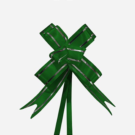 Laço de Armar Verde com Filete Prata