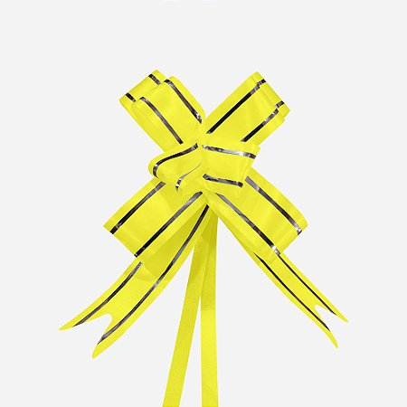 Laço de Armar Amarelo com Filete Prata