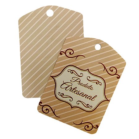 TAG Decorativa produto Artesanal - Pacote com 10 unidades