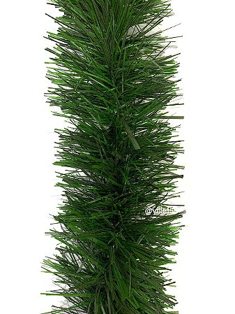 Festão de Folgeron Quadruplo 7cmx5m Verde