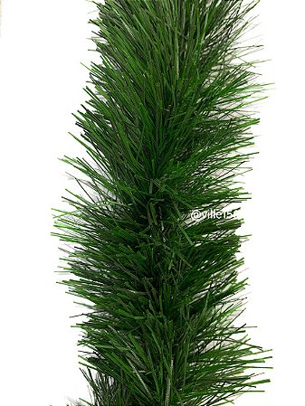 Festão de Folgeron Quadruplo 10cmx5m Verde