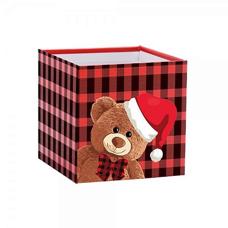 Cachepot Paper Pote 15 Quadrado Teddy Noel