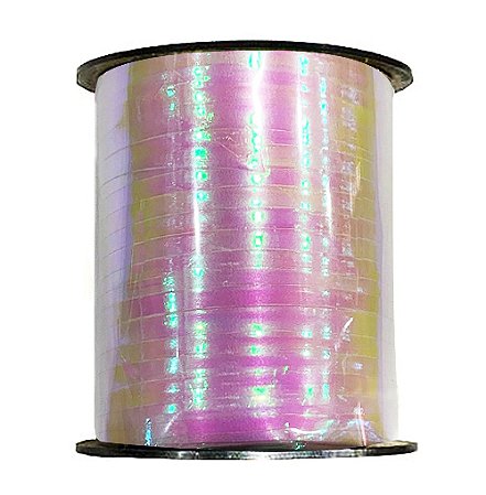 Fitilho Plástico Nacarado 5mm x 200m (Furta Cor)