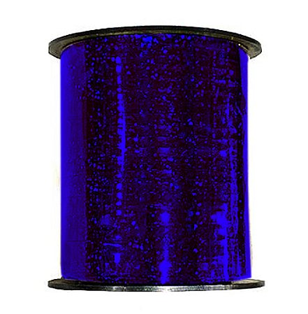 Fitilho Plástico Holográfico 5mm x 200m Azul