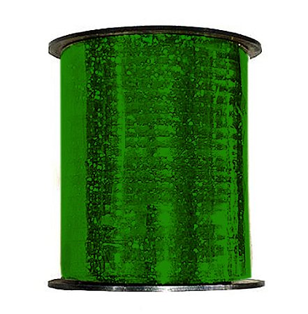 Fitilho Plástico Holográfico 5mm x 200m Verde