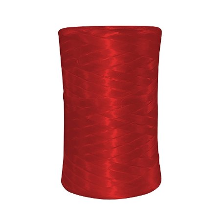 Fitilho Plástico Decorativo 5mm x 300m Vermelho