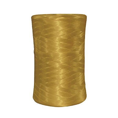 Fitilho Plástico Decorativo 5mm x 300m Ouro