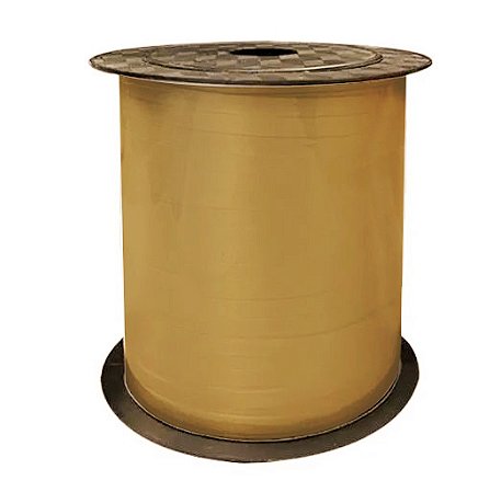 Fitilho Plástico Decorativo 5mm x 200m Ouro
