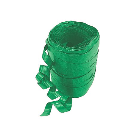 Fitilho Plástico 5mm x 50m Verde- pacote com 10 rolos