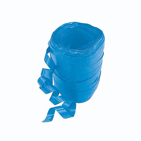 Fitilho Plástico 5mm x 50m Azul - pacote com 10 rolos