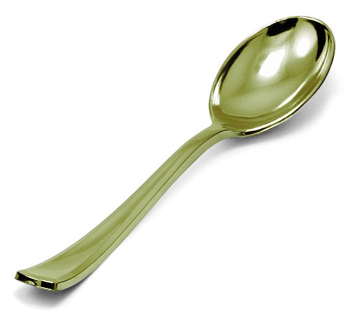 Colher Sobremesa Linha Gold Premium - Pacote com 8 unidades