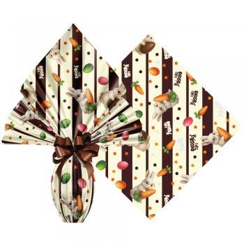 Poli Páscoa Perolizado 70x90cm Brulée pacote com 25 folhas