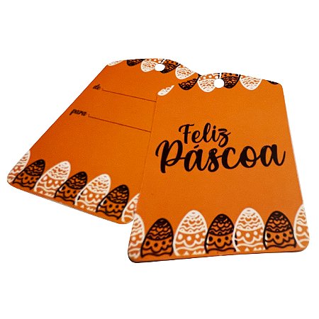 TAG Decorativa Páscoa Decorada - Pacote com 10 unidades