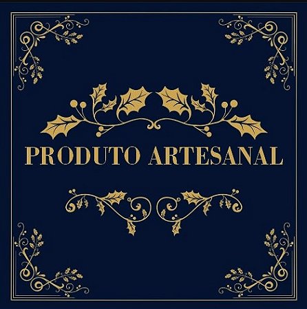 Etiqueta Adesiva Produto Artesanal Elegance - pacote com 60 unidades