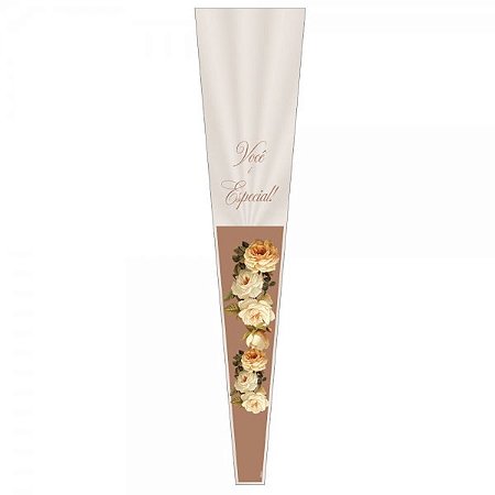 Botão Cone 12x3x50cm Giullia pacote com 100 unidades