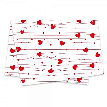 Papel de Seda Decorado 50x70cm Sintonia - pacote com 50 unidades