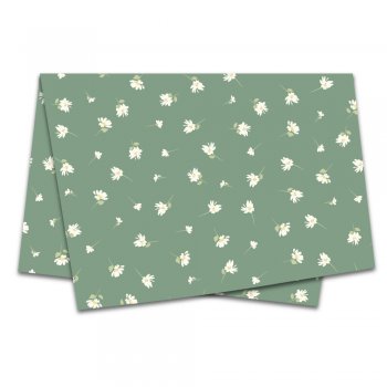 Papel de Seda Decorado 50x70cm Daisy - 10 folhas